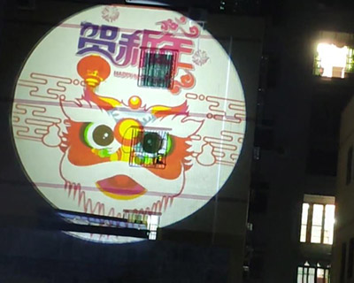 动态墙面广告切换投影灯