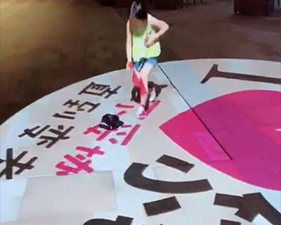 大功率广告投影灯效果